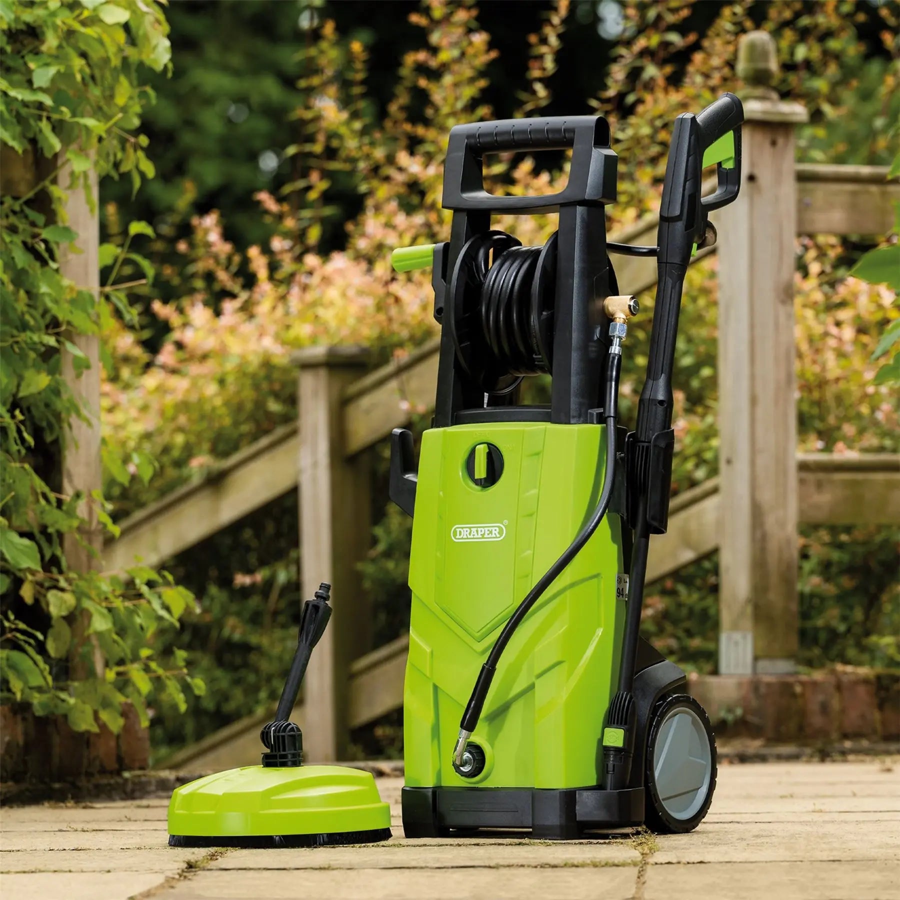 Draper 230V Pressure Washer 2200W 165Bar Green 03095  White Rose Tools