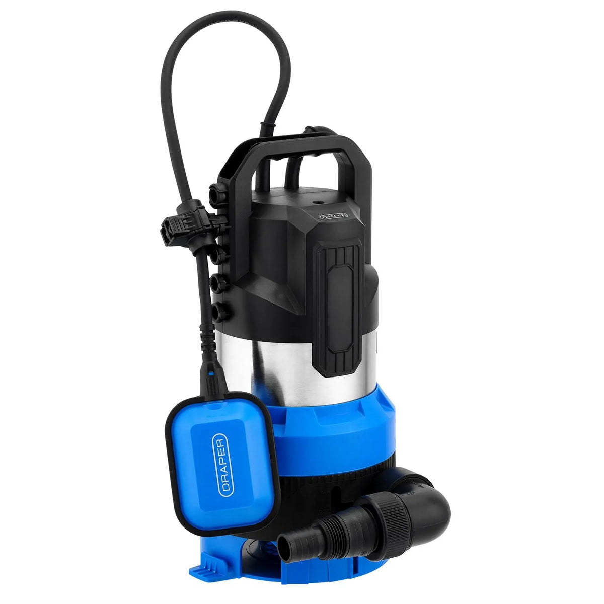 Draper 230V Submersible Clean and Dirty Water Pump with Float Switch 330L/min 850W 27481  White Rose Tools