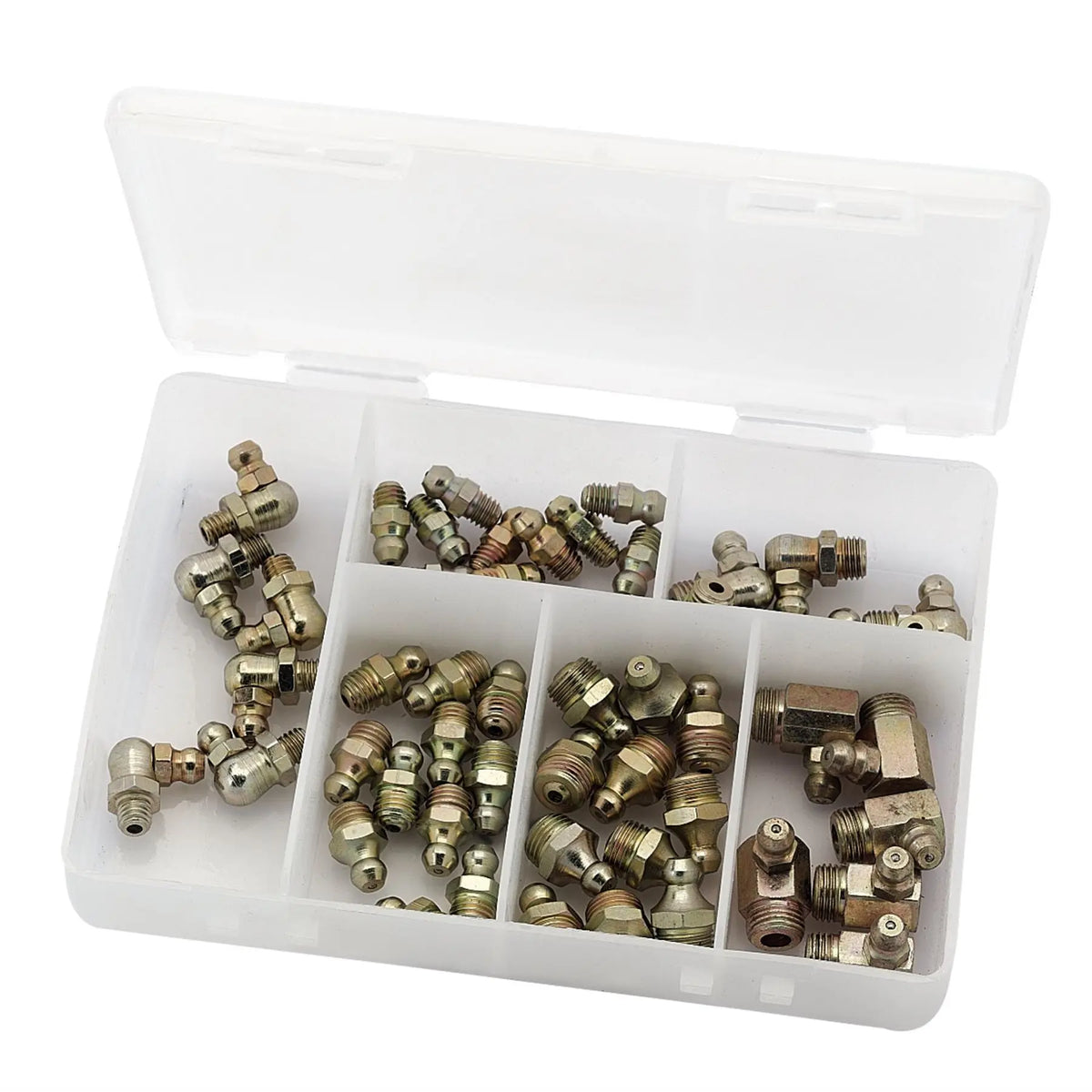 Draper 50 Assorted BSPT Grease Nipples 43961  White Rose Tools