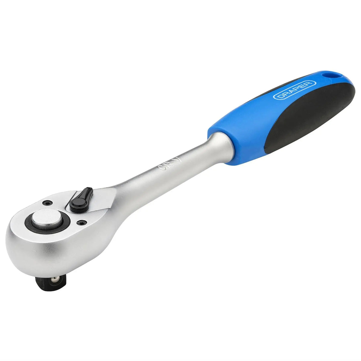 Draper 72 Tooth Reversible Soft Grip Ratchets 1/2" Sq. Dr. 16429  White Rose Tools