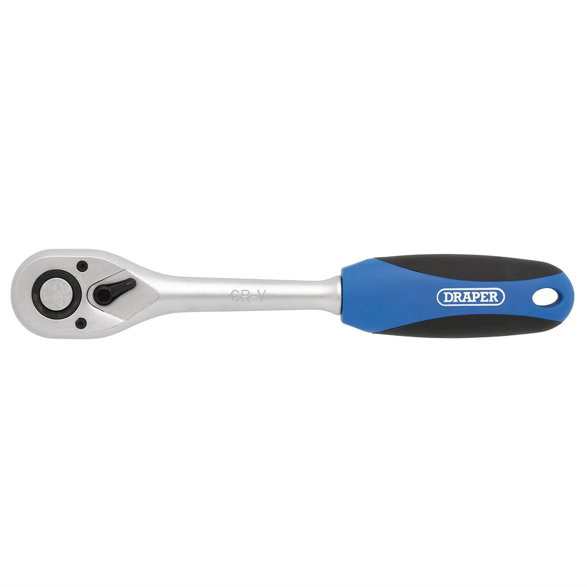 Draper 72 Tooth Reversible Soft Grip Ratchets 1/2" Sq. Dr. 16429  White Rose Tools