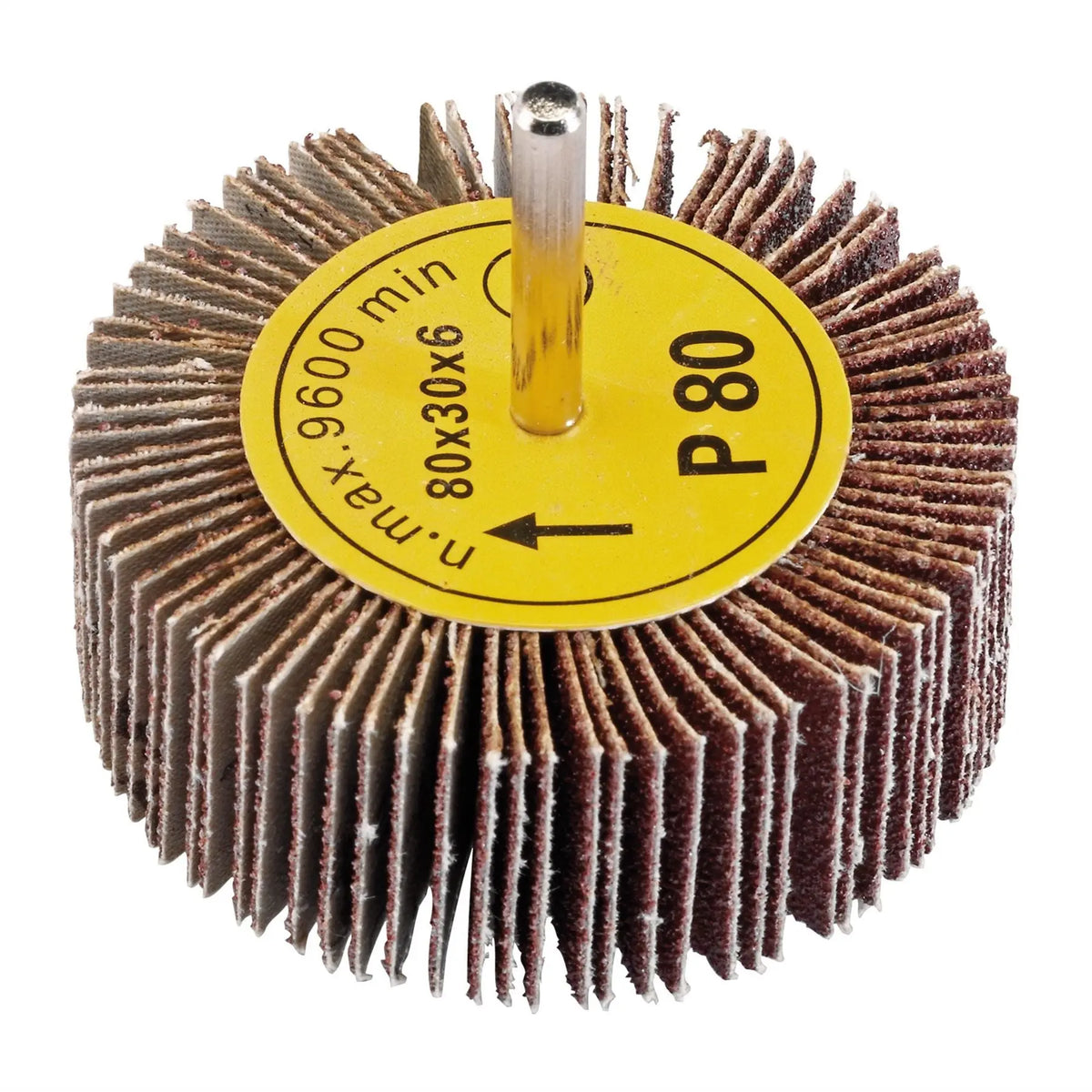 Draper Abrasive Flap Wheel 80 x 30mm 80 Grit 76467  White Rose Tools