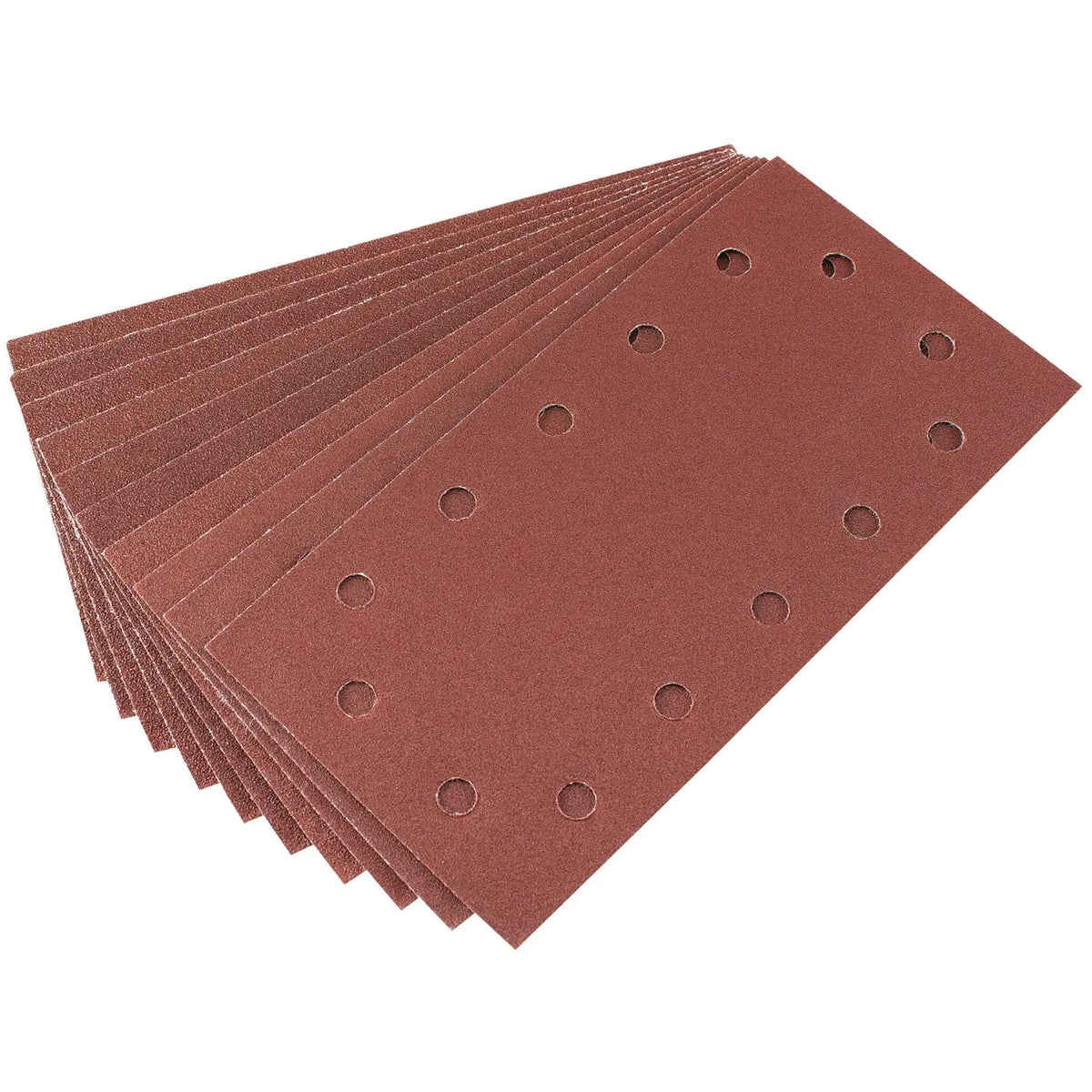 Draper Assorted Aluminium Oxide Sanding Sheets 115 x 227mm (Pack of 10) 92296  White Rose Tools
