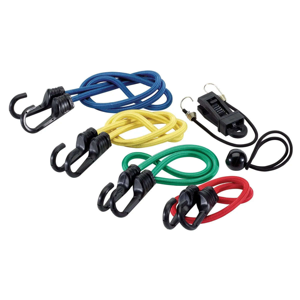 Draper Assorted Bungee Pack with Storage Case (28 Piece) 93447  White Rose Tools
