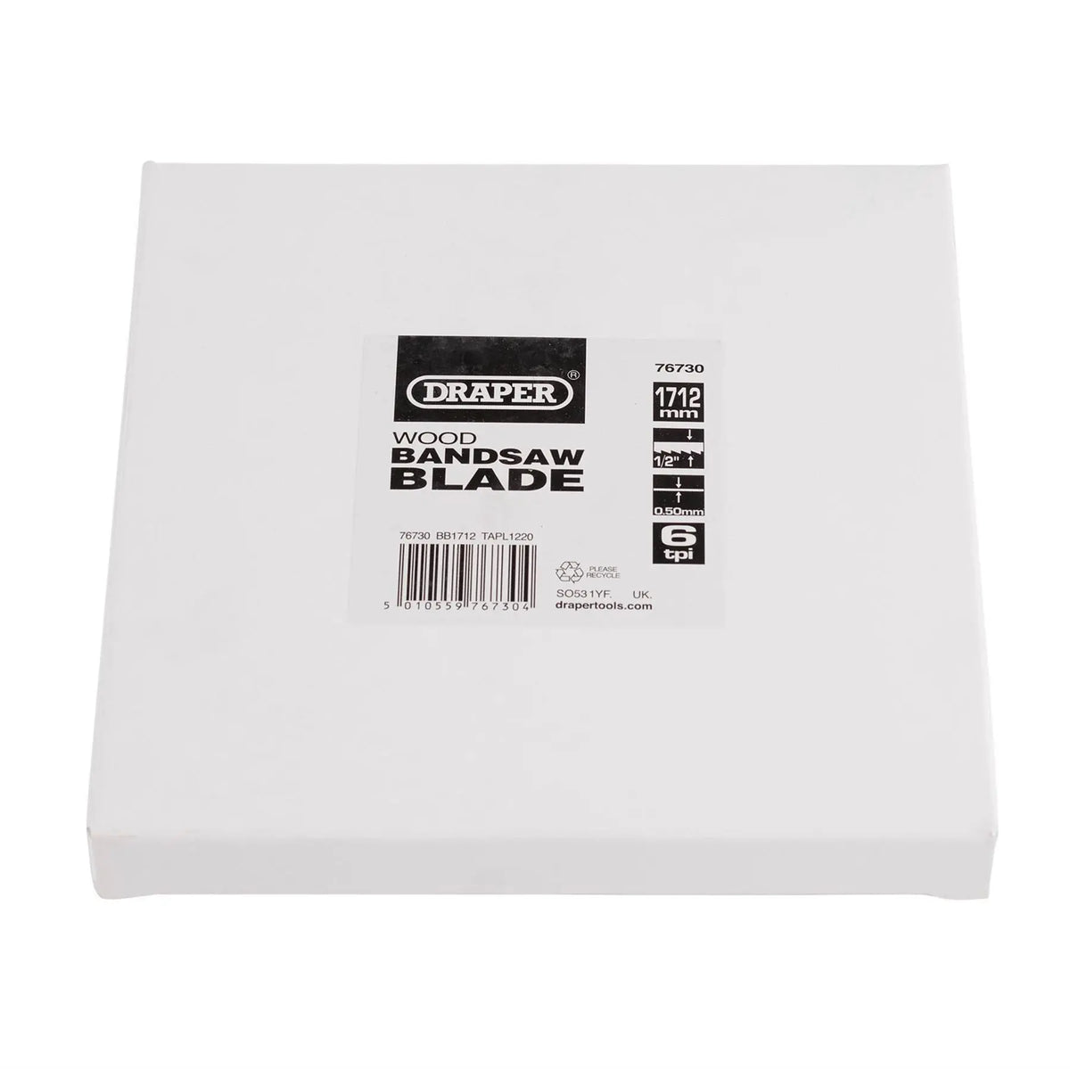 Draper Bandsaw Blade 1712mm x 1/2" 6 skip 76730  White Rose Tools