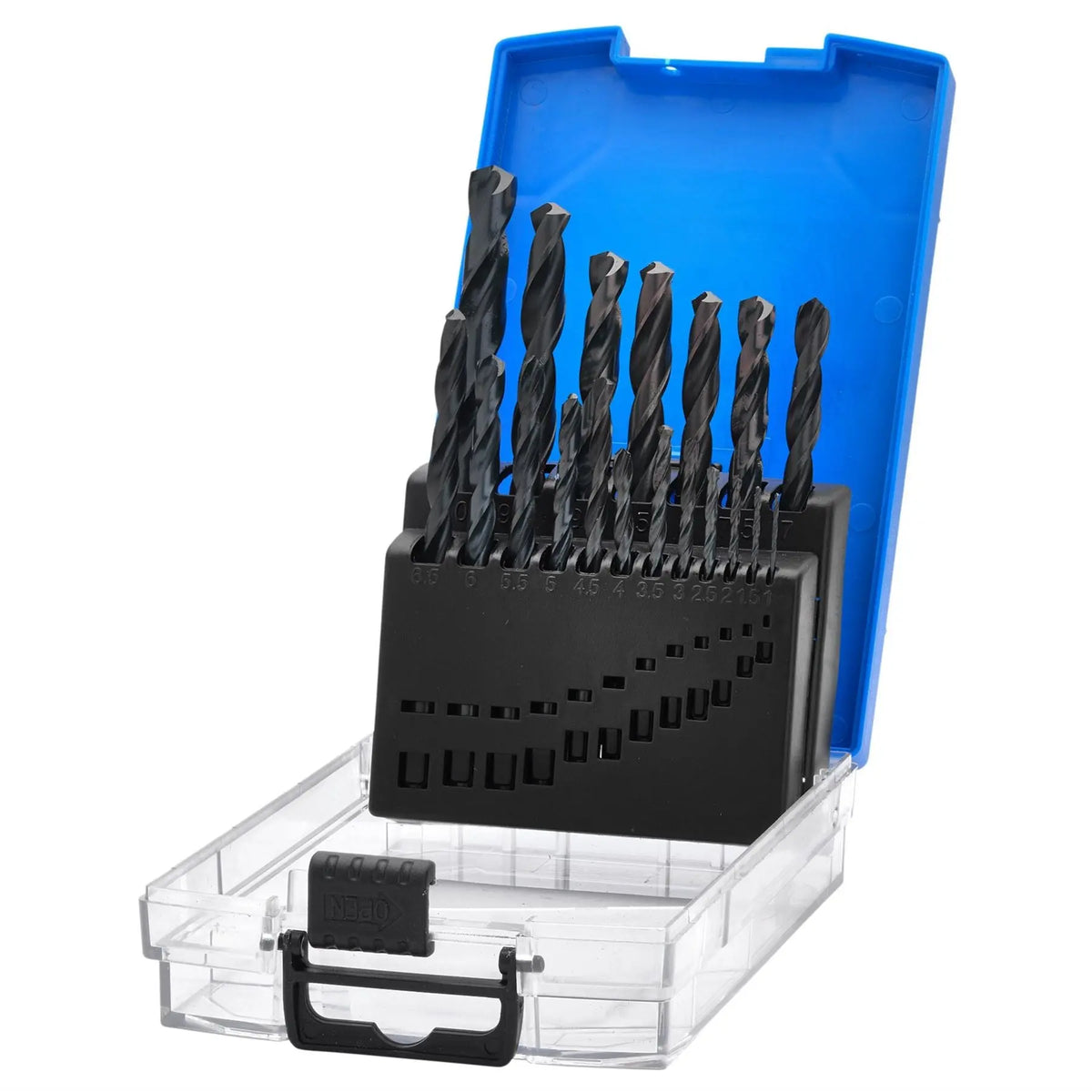 Draper Black HSS Drill Bit Set (19 Piece) 08850  White Rose Tools