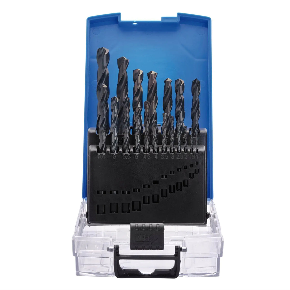Draper Black HSS Drill Bit Set (19 Piece) 08850  White Rose Tools