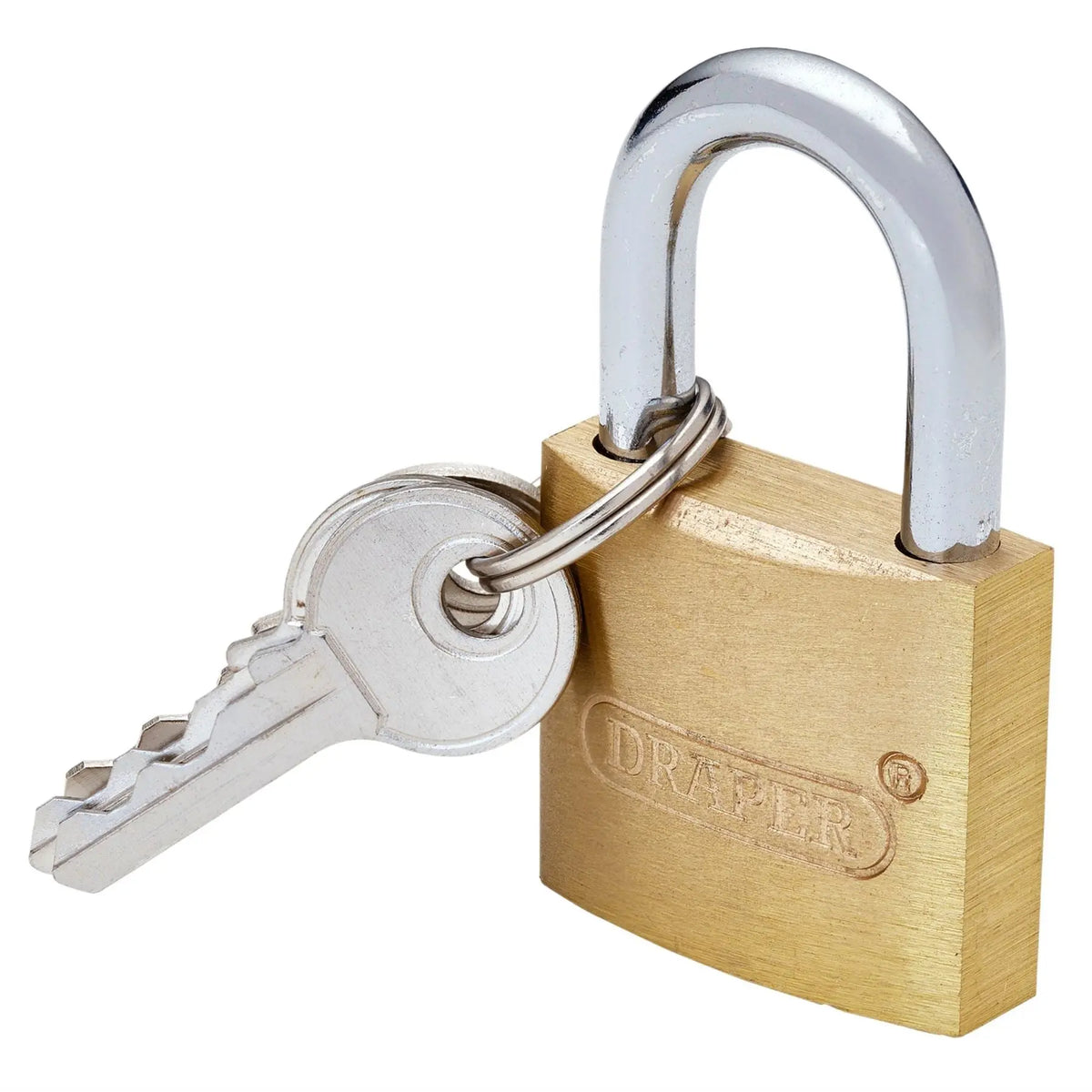 Draper Brass Cylinder Padlock 30mm 21726  White Rose Tools