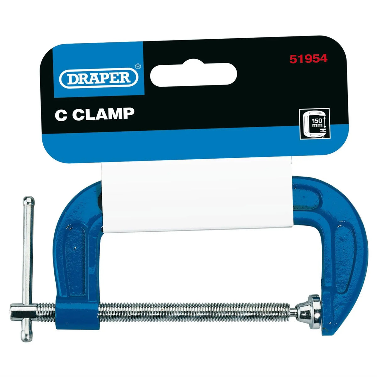 Draper C Clamp 150 x 70mm 51954  White Rose Tools