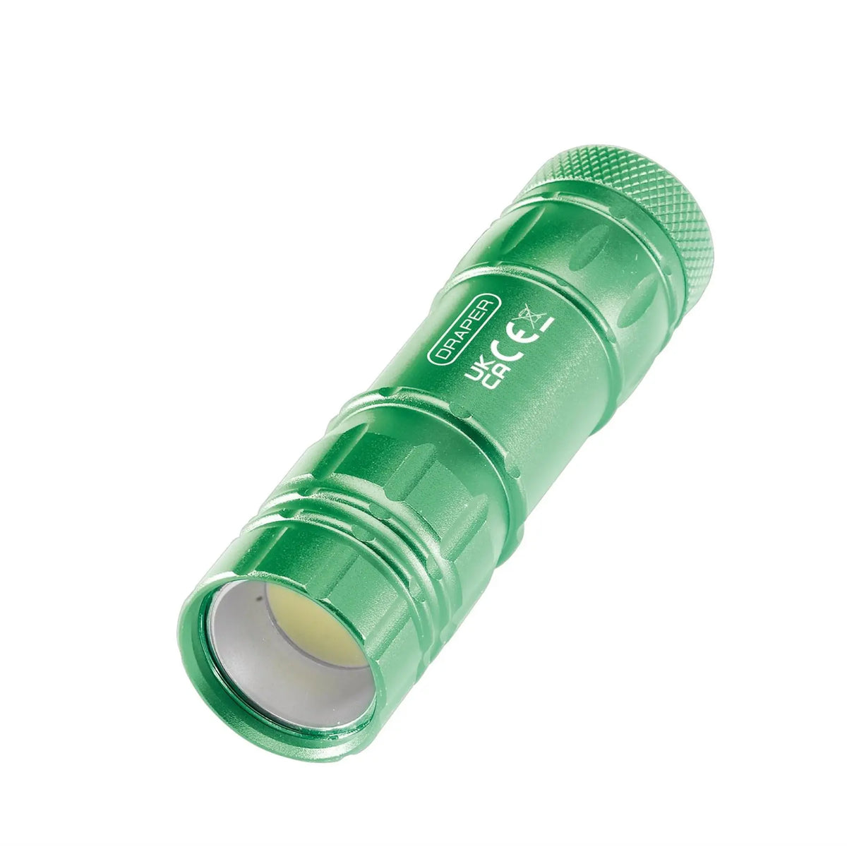 Draper COB LED Aluminium Hand Torch 3W 85 Lumens 3 x AAA Batteries Supplied 90103  White Rose Tools