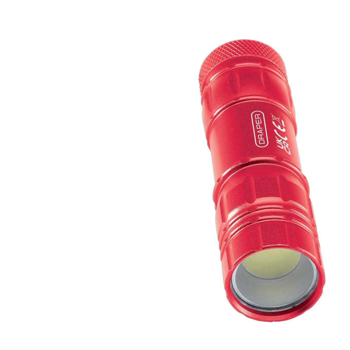 Draper COB LED Aluminium Hand Torch 3W 85 Lumens 3 x AAA Batteries Supplied 90103  White Rose Tools