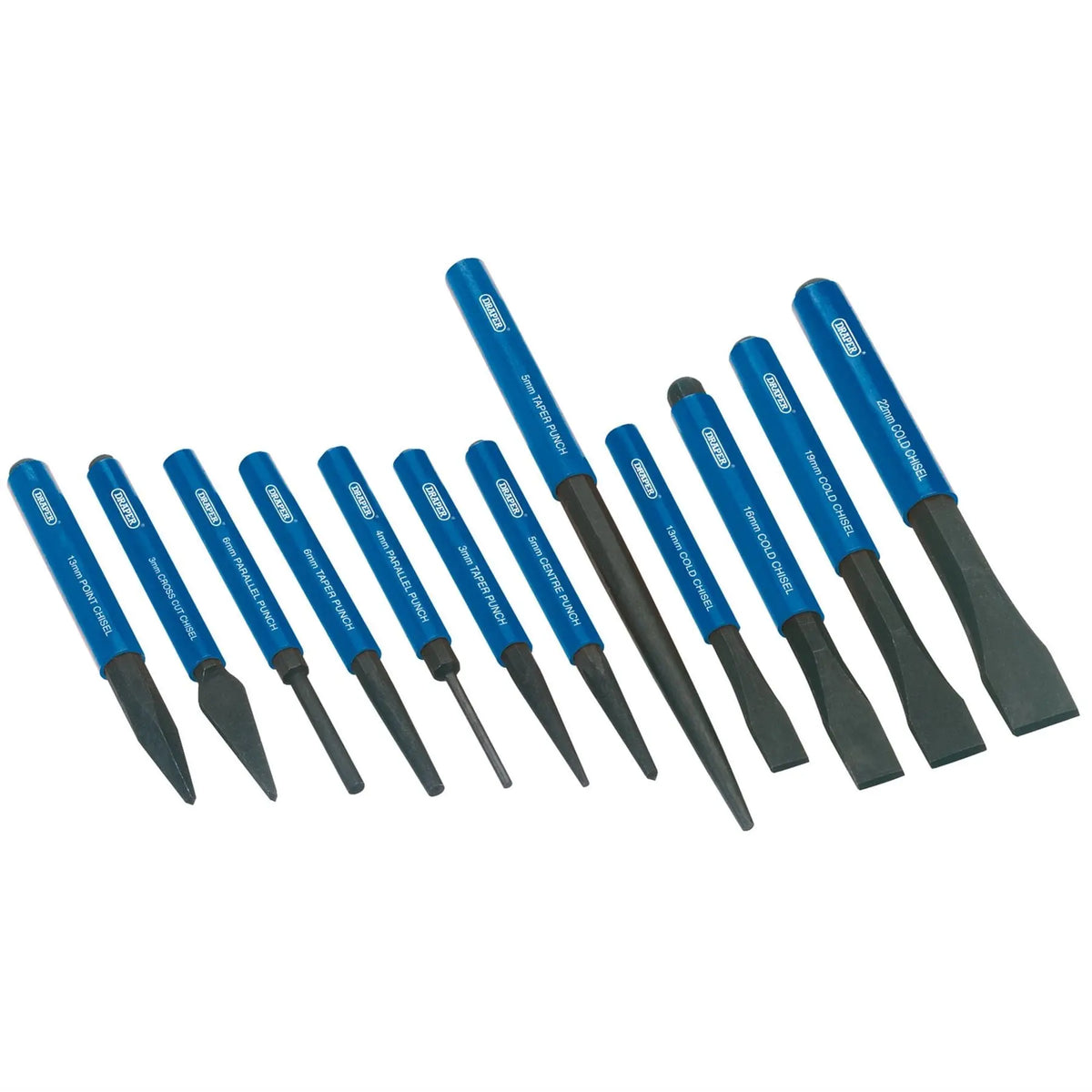 Draper Chisel and Punch Set (12 Piece) 26557  White Rose Tools