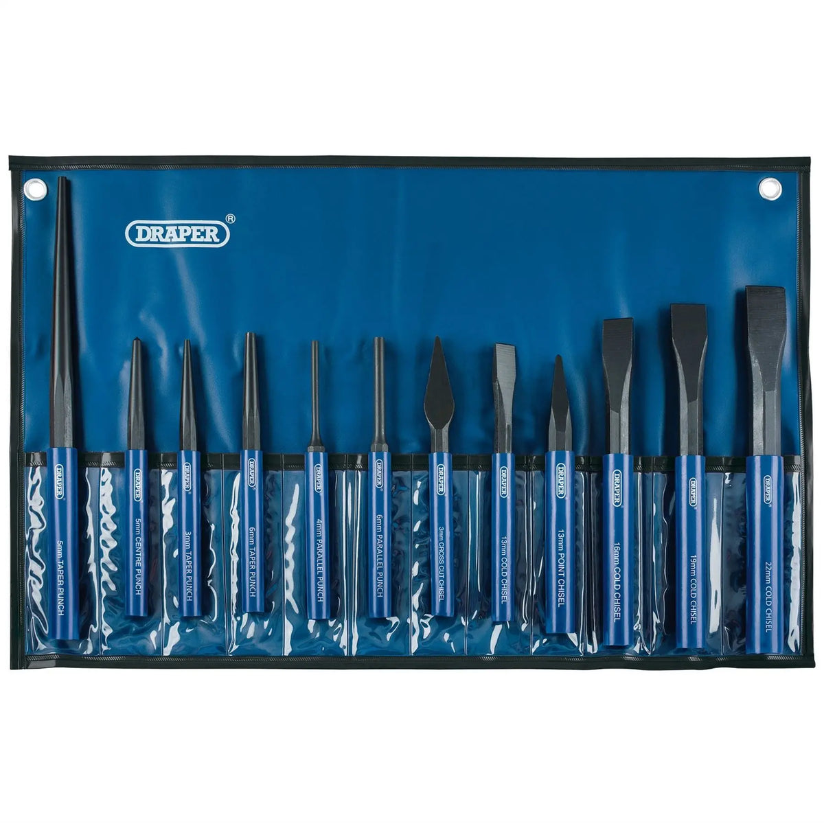 Draper Chisel and Punch Set (12 Piece) 26557  White Rose Tools
