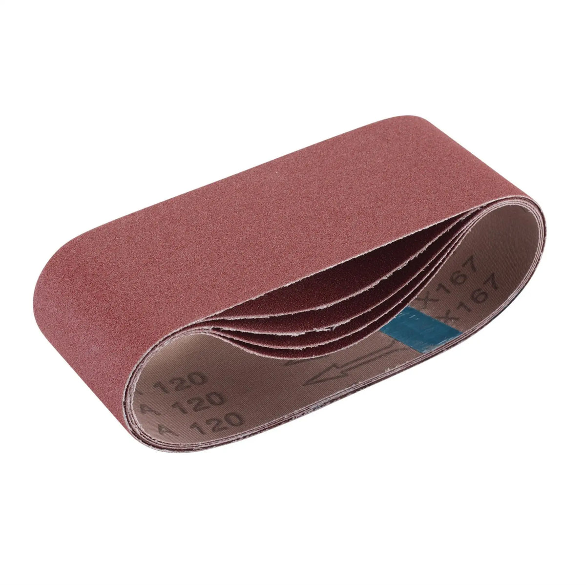 Draper Cloth Sanding Belt 75 x 457mm 120 Grit (Pack of 5) 09235  White Rose Tools