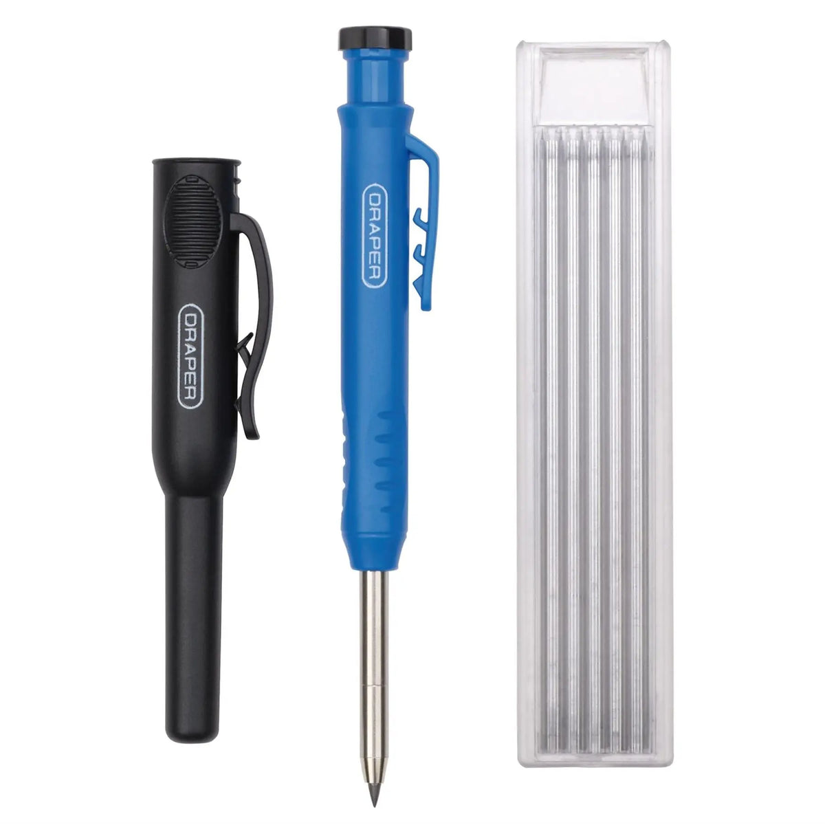 Draper Construction Pencil with Holder 12106  White Rose Tools