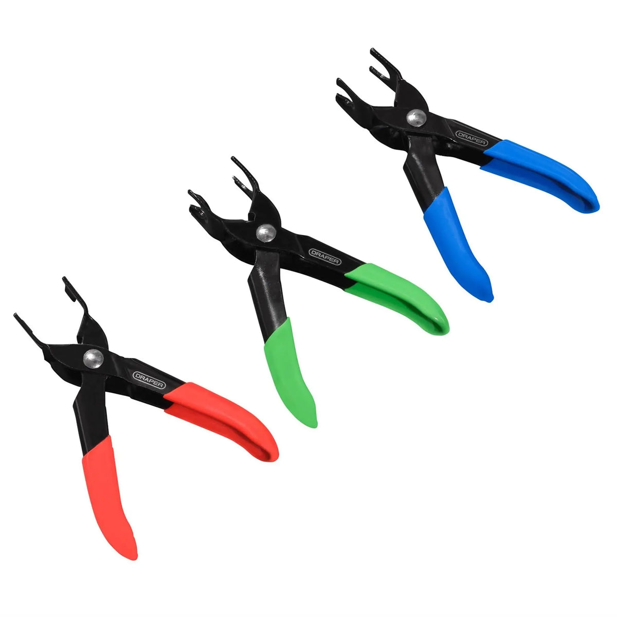 Draper Coolant and Fuel Pipe Pliers Set (3 Piece) 28625  White Rose Tools