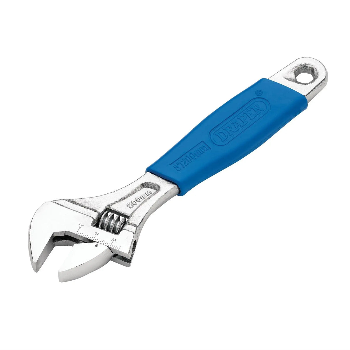 Draper Crescent-Type Adjustable Wrench 200mm 24mm 24792  White Rose Tools