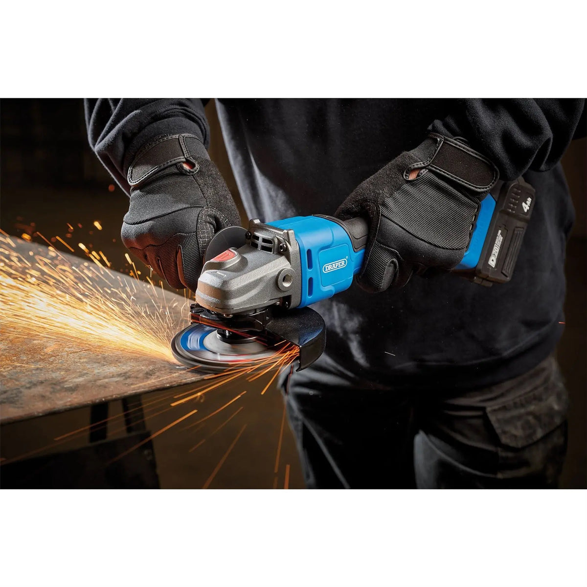 Draper D20 20V Brushless Angle Grinder 115/125mm (Sold Bare) 98104  White Rose Tools