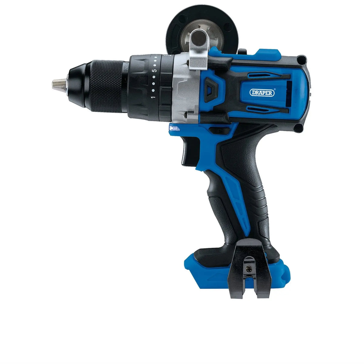 Draper D20 20V Brushless Combi Drill (Sold Bare) 55338  White Rose Tools