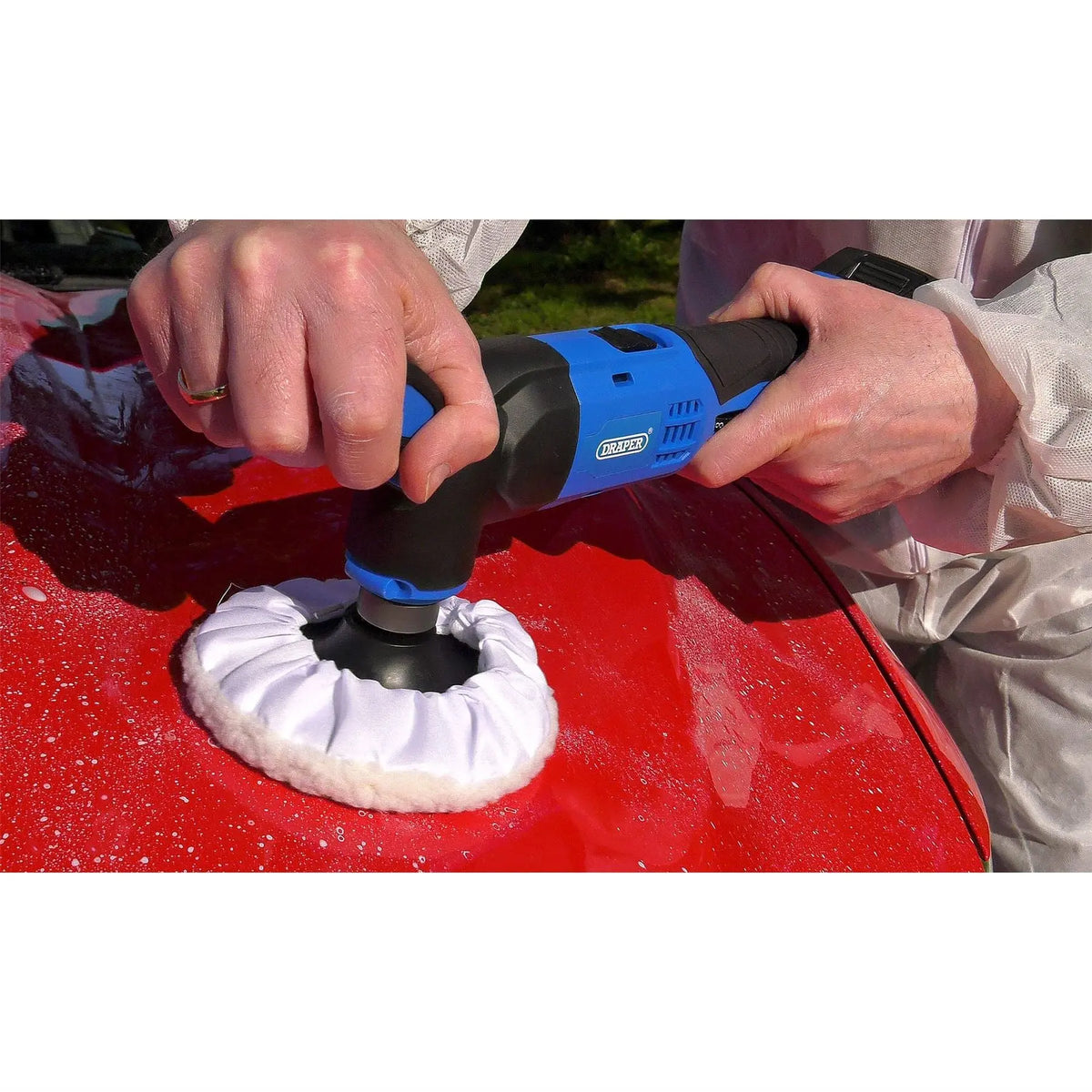 Draper D20 20V Dual Action Polisher 125mm (Sold Bare) 55741  White Rose Tools