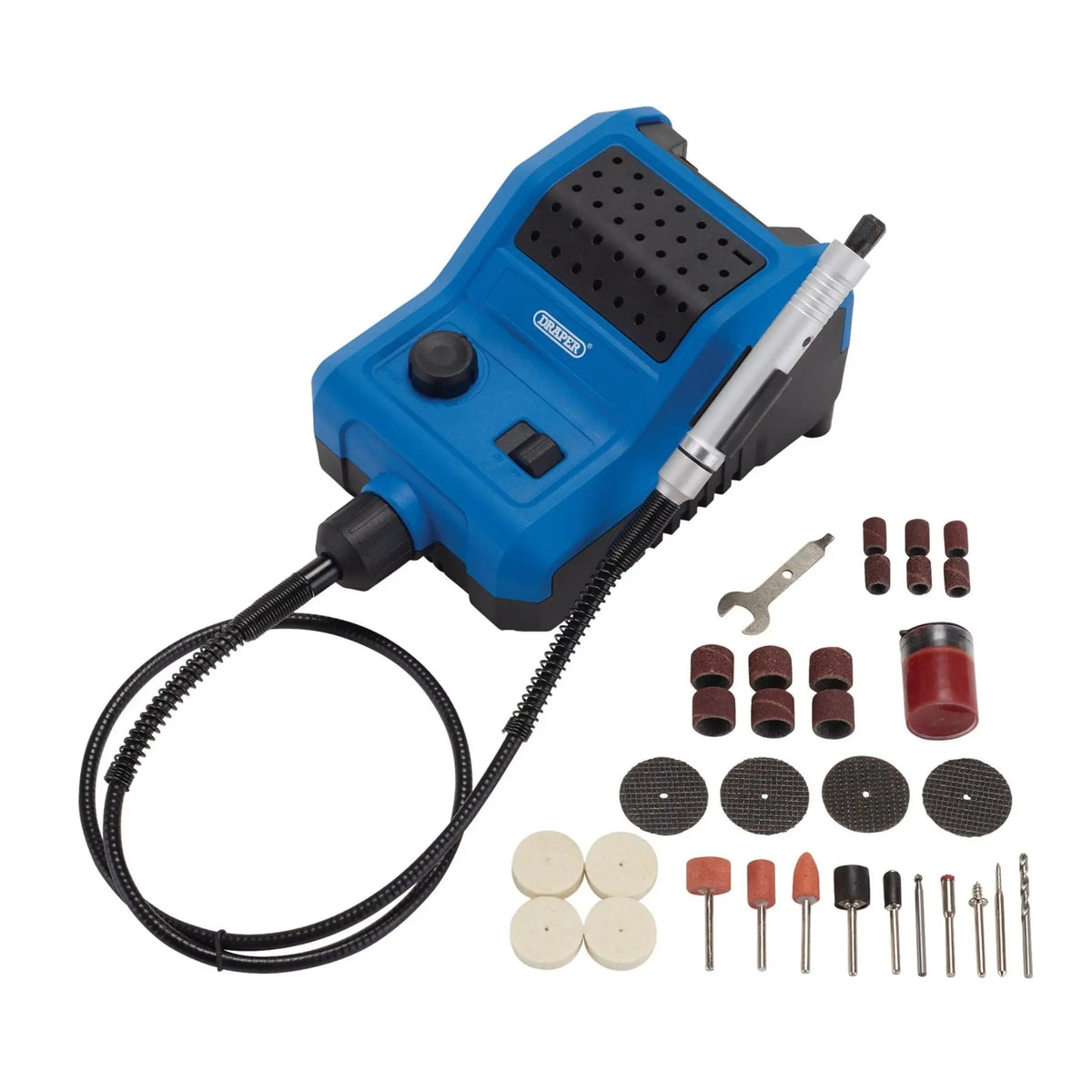Draper D20 20V Engraver/Grinder (Sold Bare) 60508  White Rose Tools