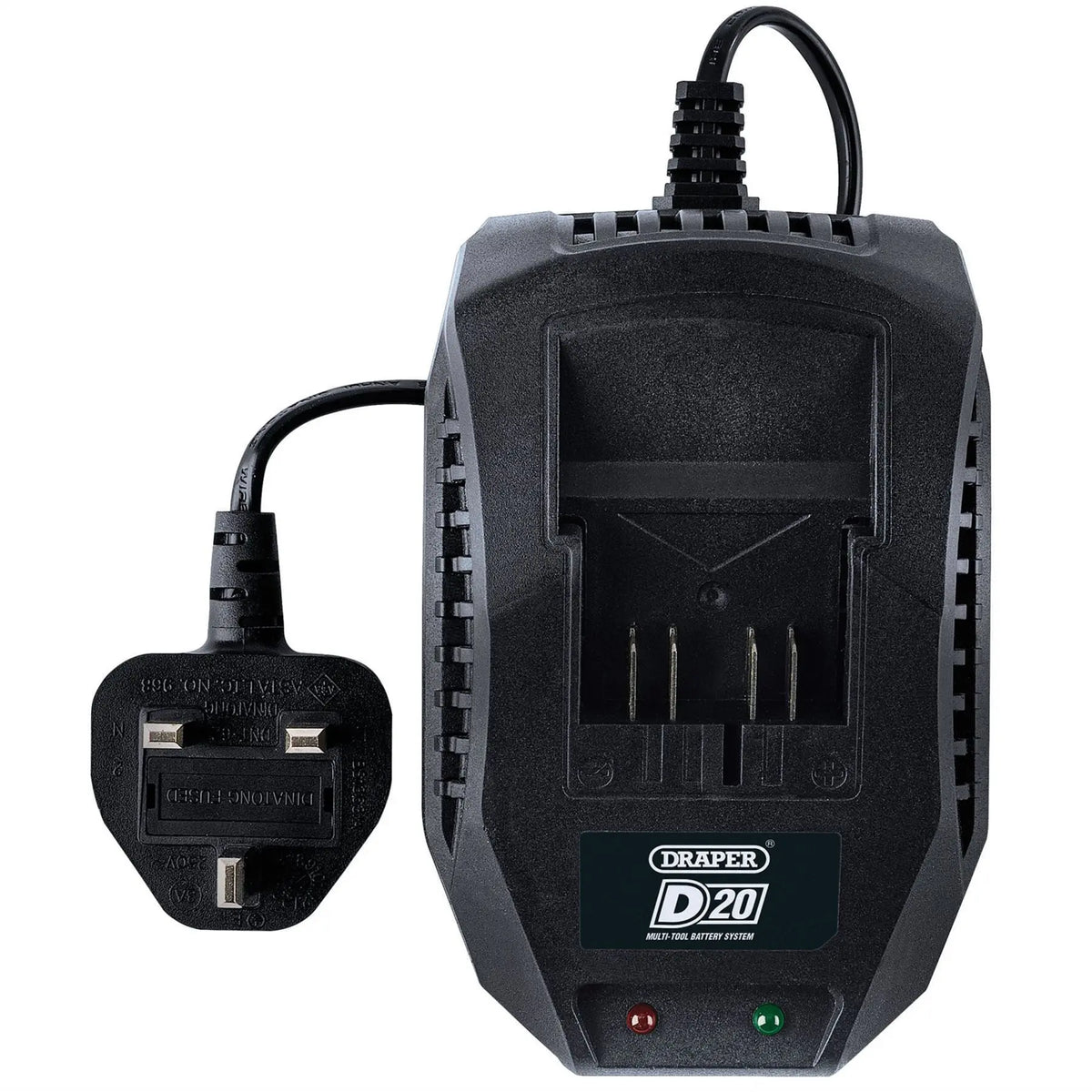 Draper D20 20V Li-ion Battery Charger 2.4A 97914  White Rose Tools