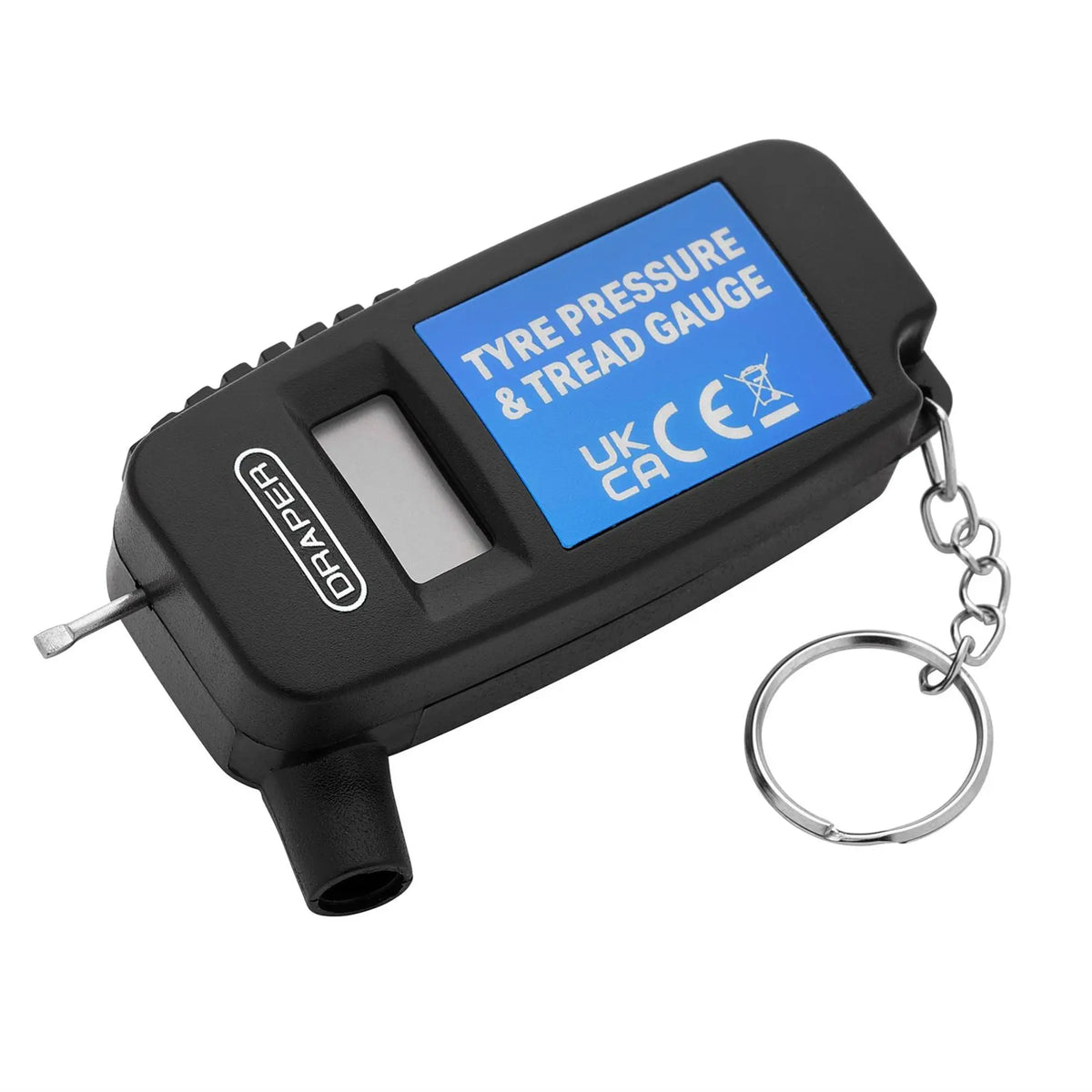 Draper Digital Tyre Pressure and Tread Depth Gauge 29939  White Rose Tools