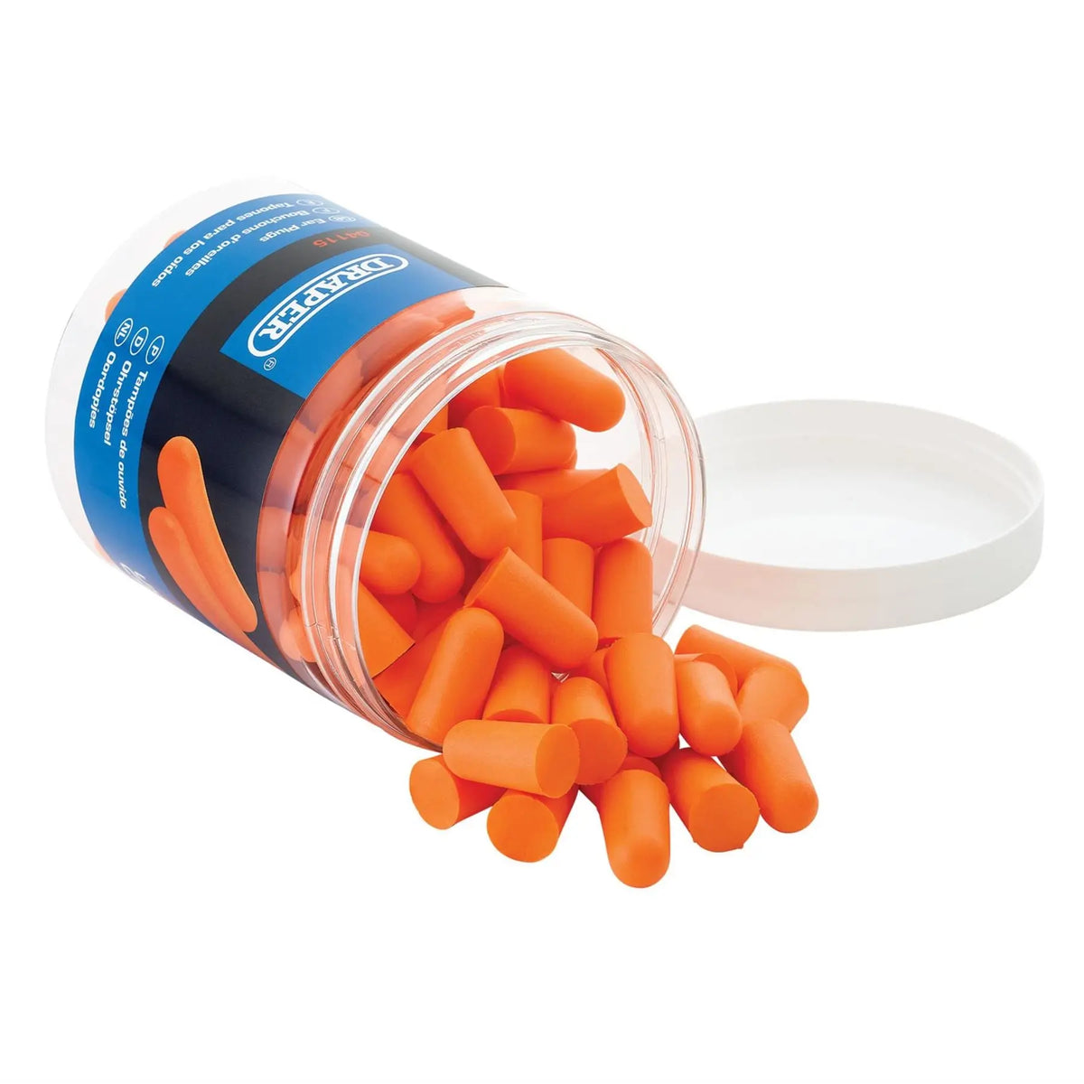 Draper Disposable Ear Plugs (Jar of 50 Pairs) 04115  White Rose Tools