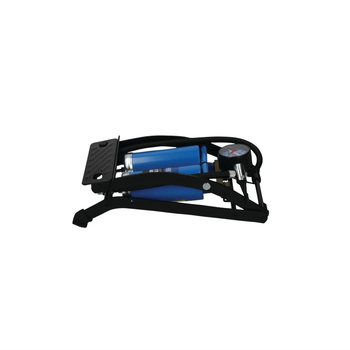 Draper Double Cylinder Foot Pump with Pressure Gauge 25996  White Rose Tools