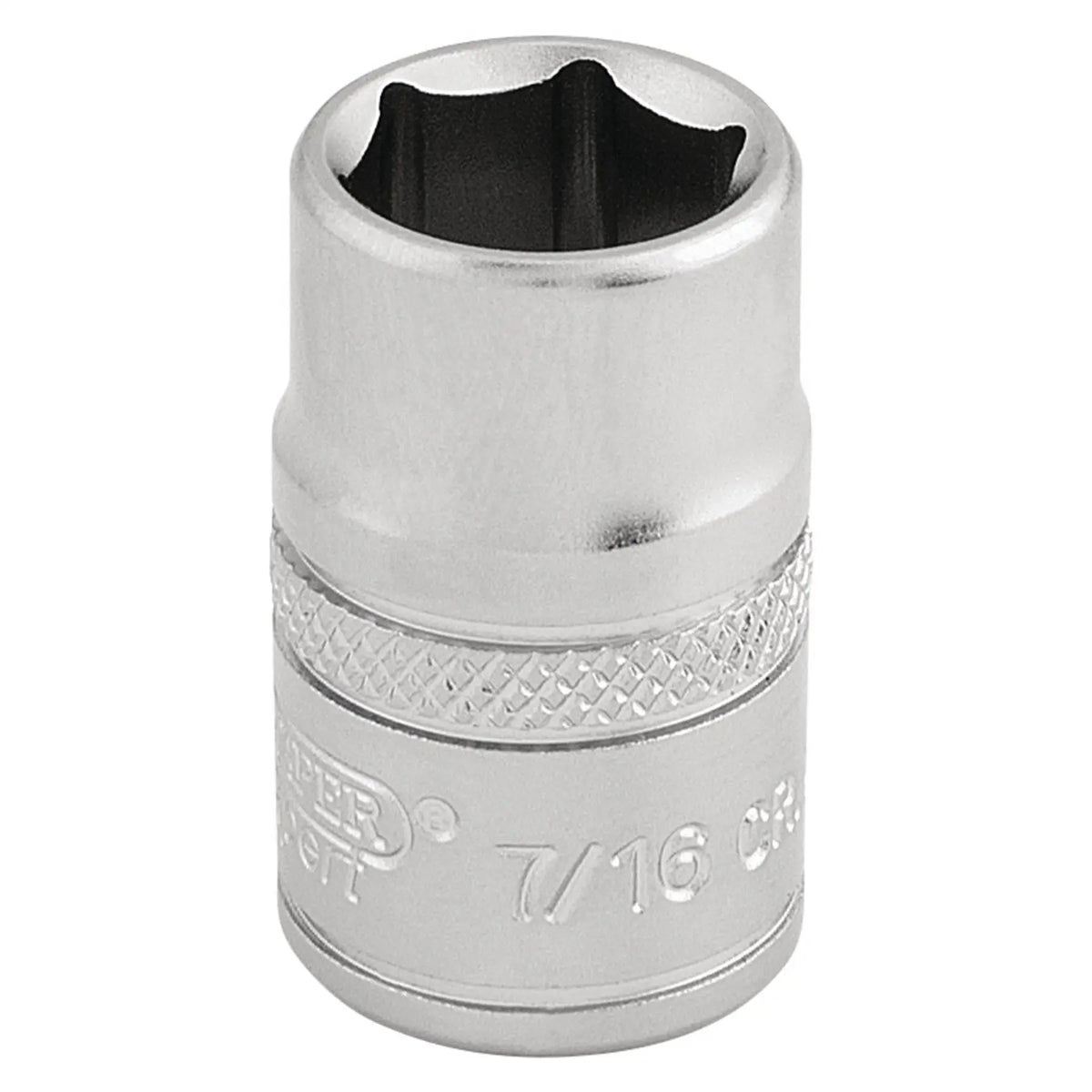Draper Expert 6 Point Imperial Socket 3/8" Sq. Dr. 7/16" 16551  White Rose Tools