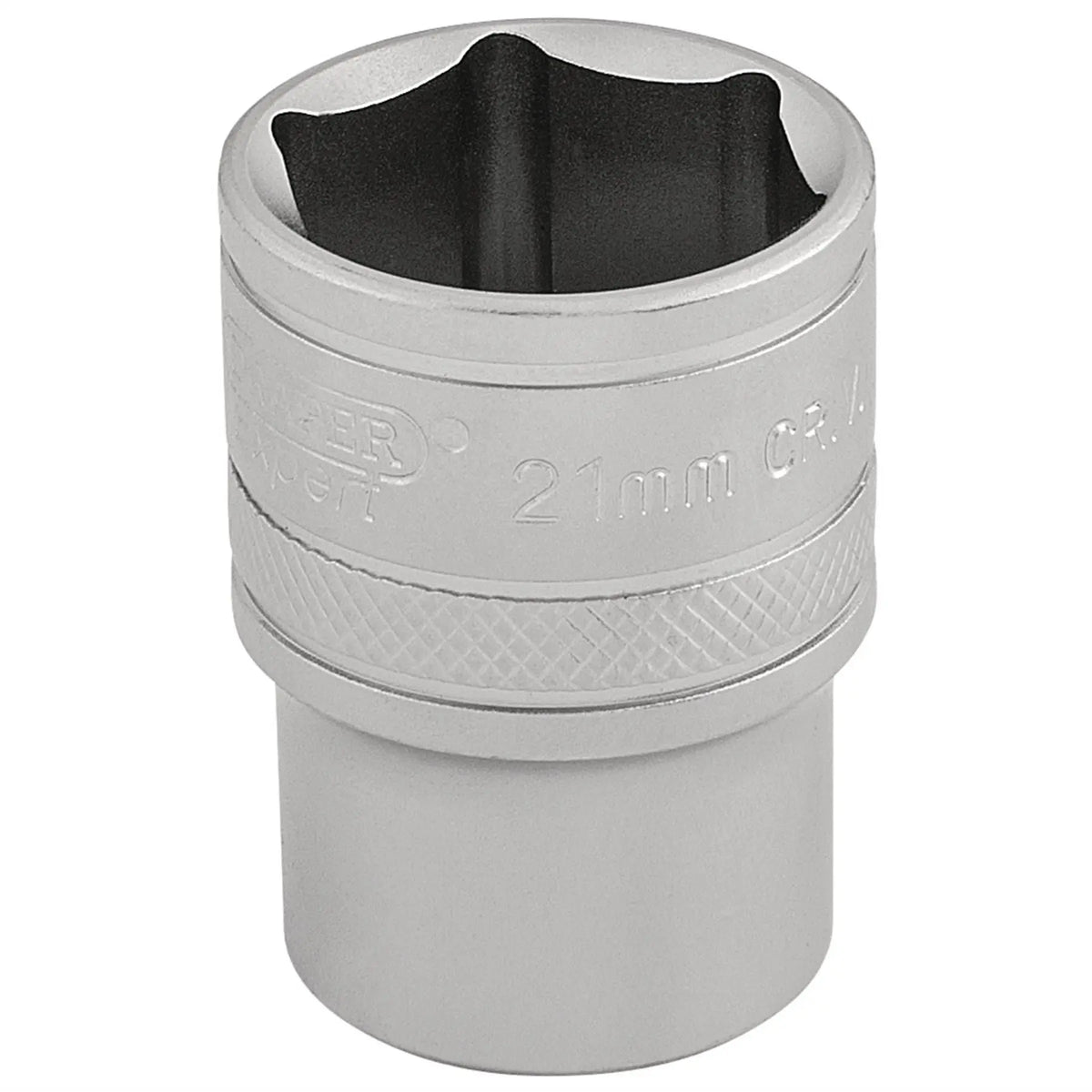 Draper Expert 6 Point Metric Socket 1/2" Sq. Dr. 21mm 16612  White Rose Tools