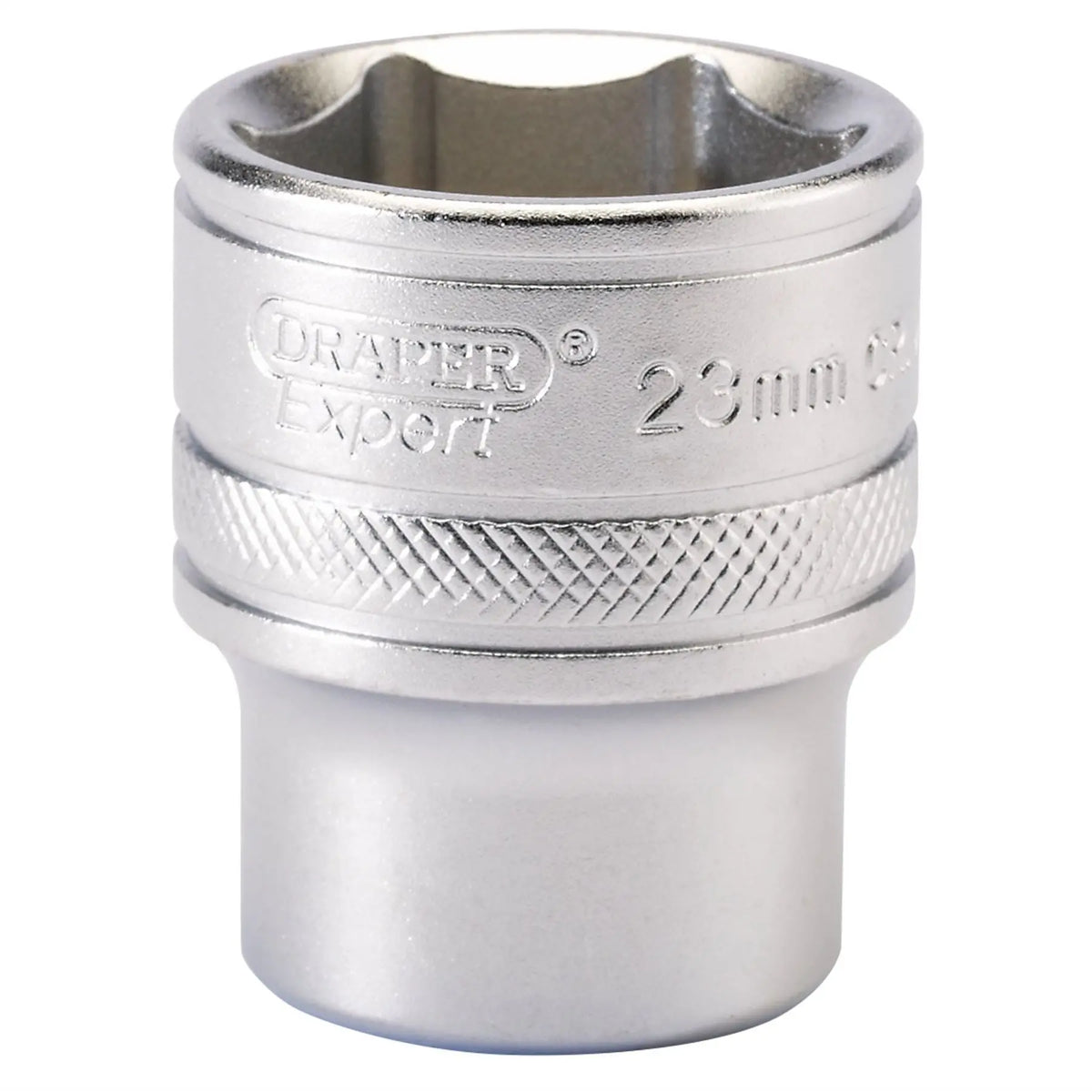 Draper Expert 6 Point Metric Socket 1/2" Sq. Dr. 23mm 16614  White Rose Tools