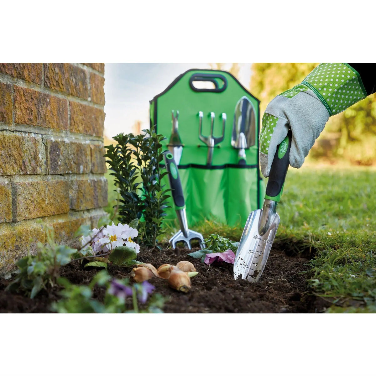 Draper Expert Aluminium Garden Tool Set with Storage Bag (11 Piece) 08998  White Rose Tools