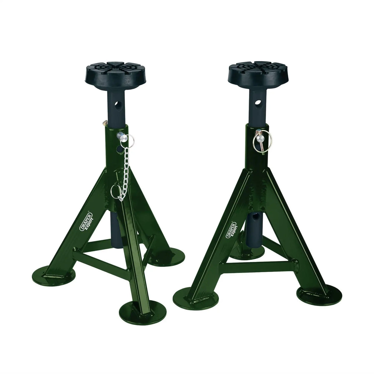 Draper Expert Axle Stands 3 Tonne Green (Pair) 04339  White Rose Tools