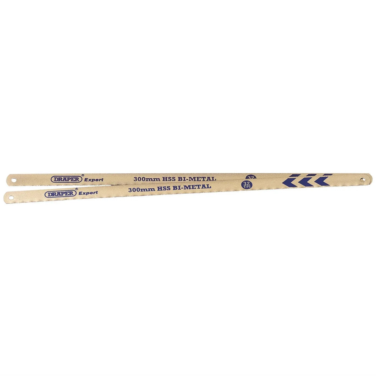 Draper Expert Bi-Metal Hacksaw Blades 300mm 32tpi (Pack of 2) 38265  White Rose Tools