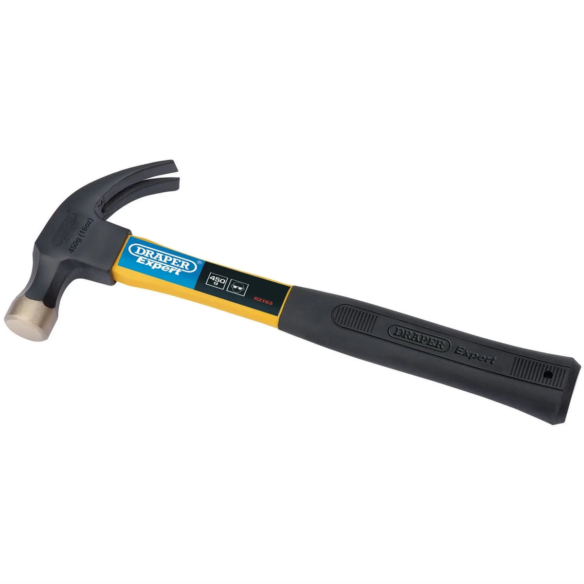 Draper Expert Claw Hammer with Fibreglass Shaft 450g/16oz 62163  White Rose Tools