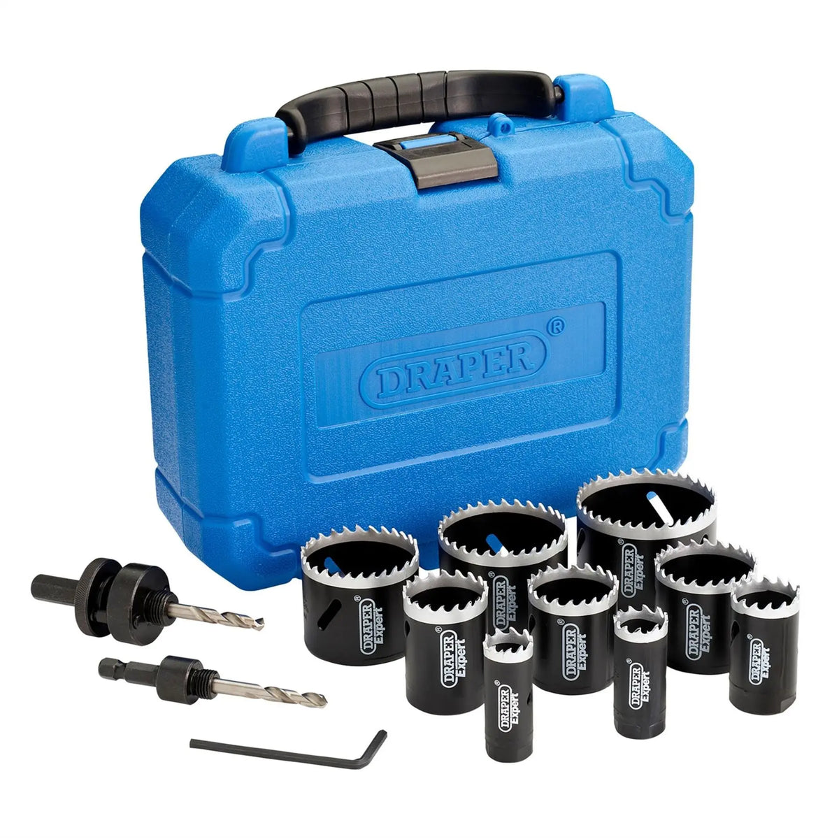 Draper Expert Cobalt Hole Saw Set (12 Piece) 08564  White Rose Tools