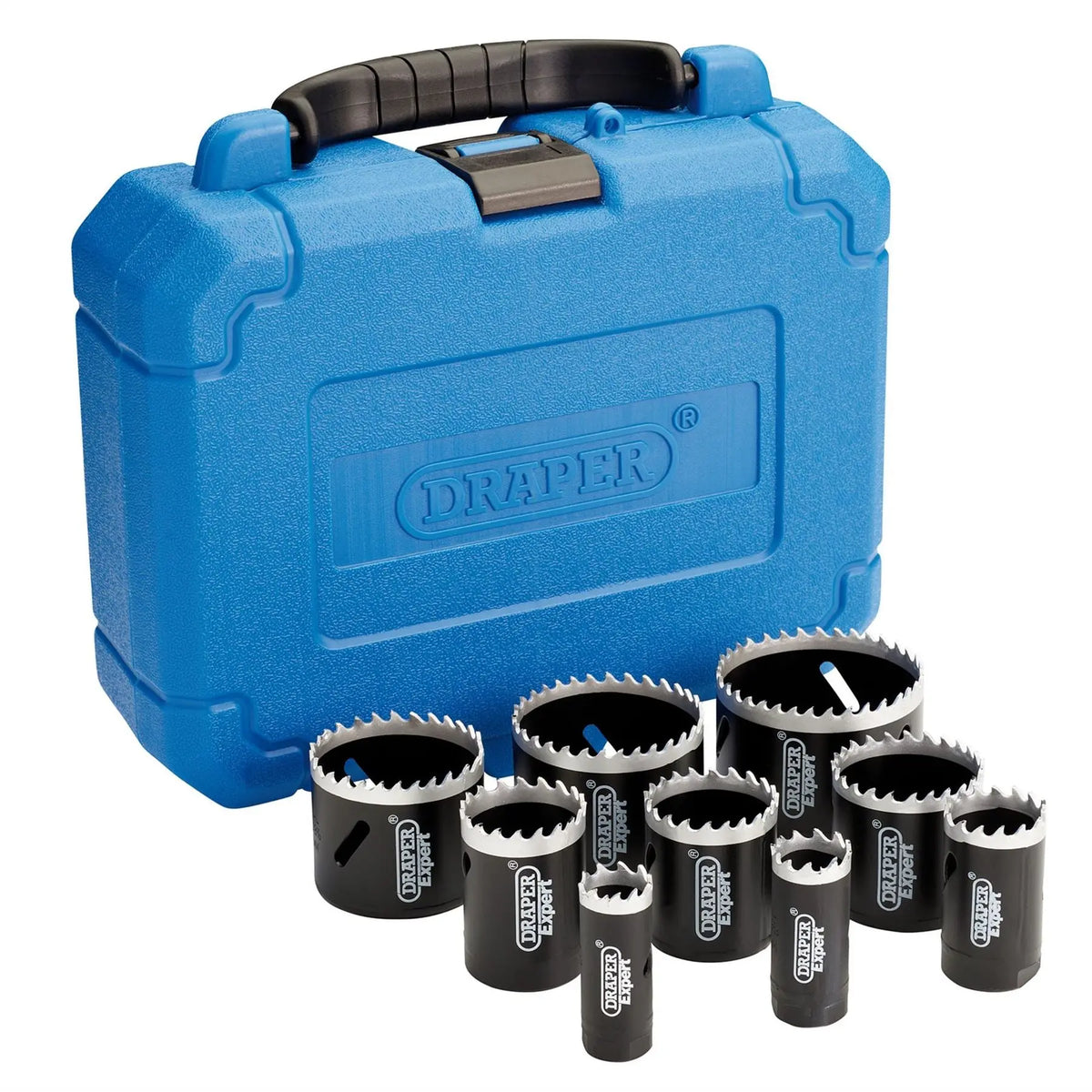 Draper Expert Cobalt Hole Saw Set (12 Piece) 08564  White Rose Tools