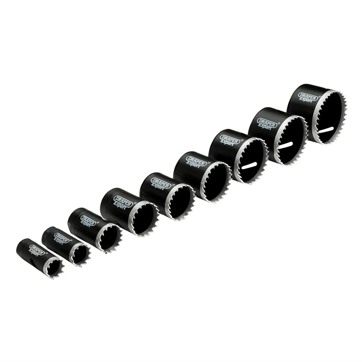 Draper Expert Cobalt Hole Saw Set (12 Piece) 08564  White Rose Tools