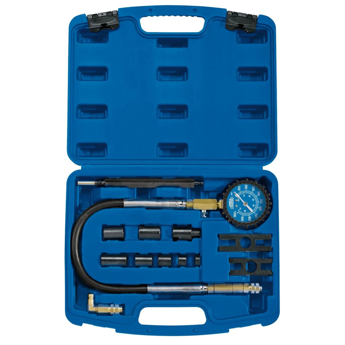 Draper Expert Commercial Vehicle Diesel Compression Test Kit (13 Piece) 35877  White Rose Tools