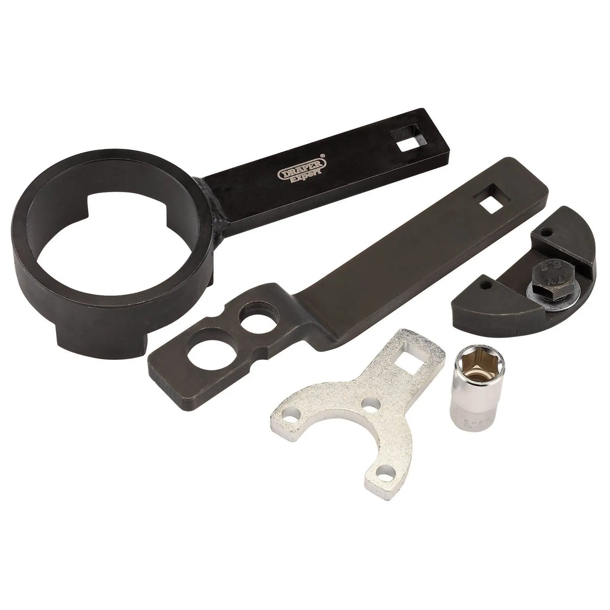 Draper Expert Crankshaft Pulley Hub Holding Set (Fiat Alfa Romeo Chrysler Ford Lancia) 15223  White Rose Tools