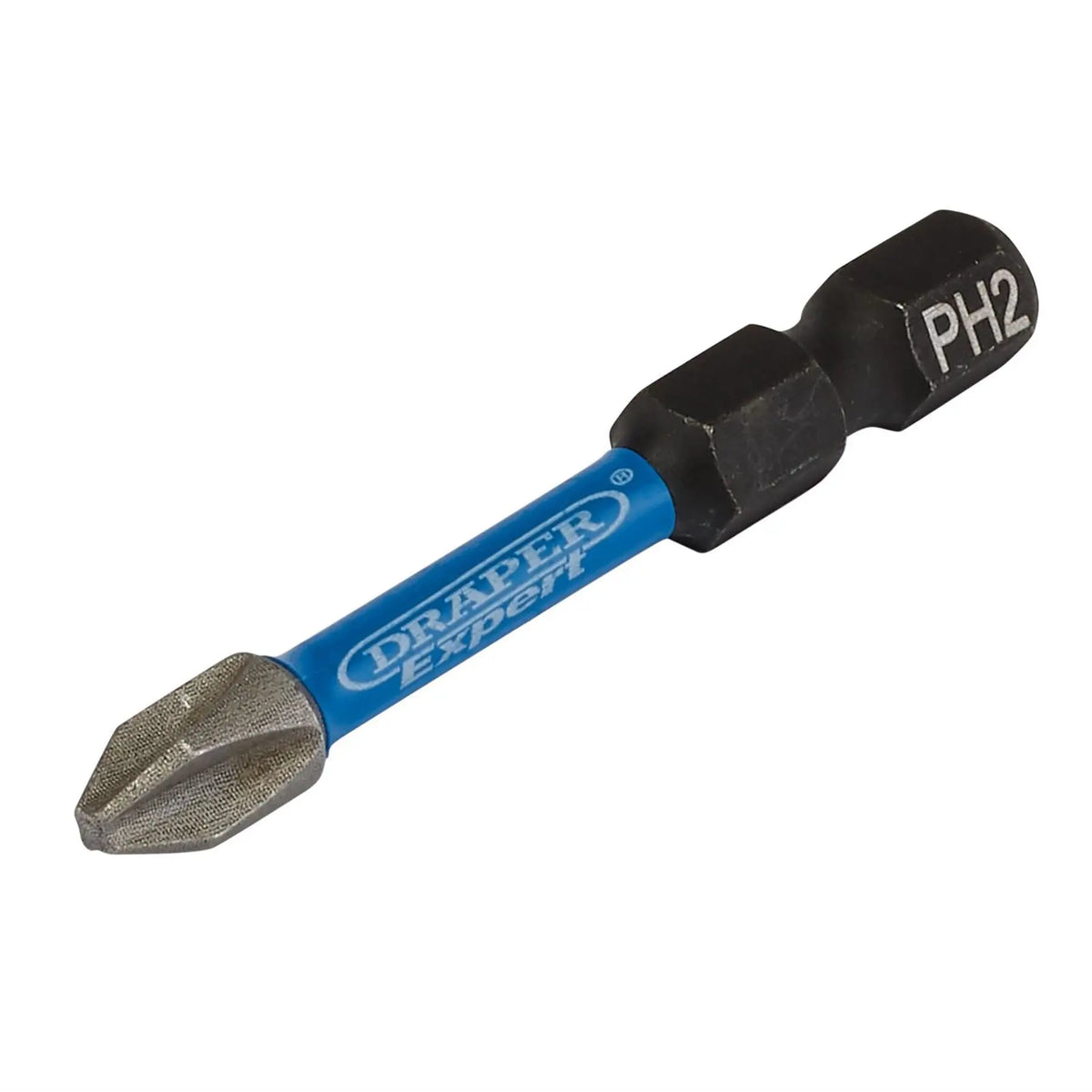 Draper Expert Cross Slot/PH Type Impact Screwdriver Bits No.2 x 50mm 1/4" Hex (Pack of 20) 05697  White Rose Tools