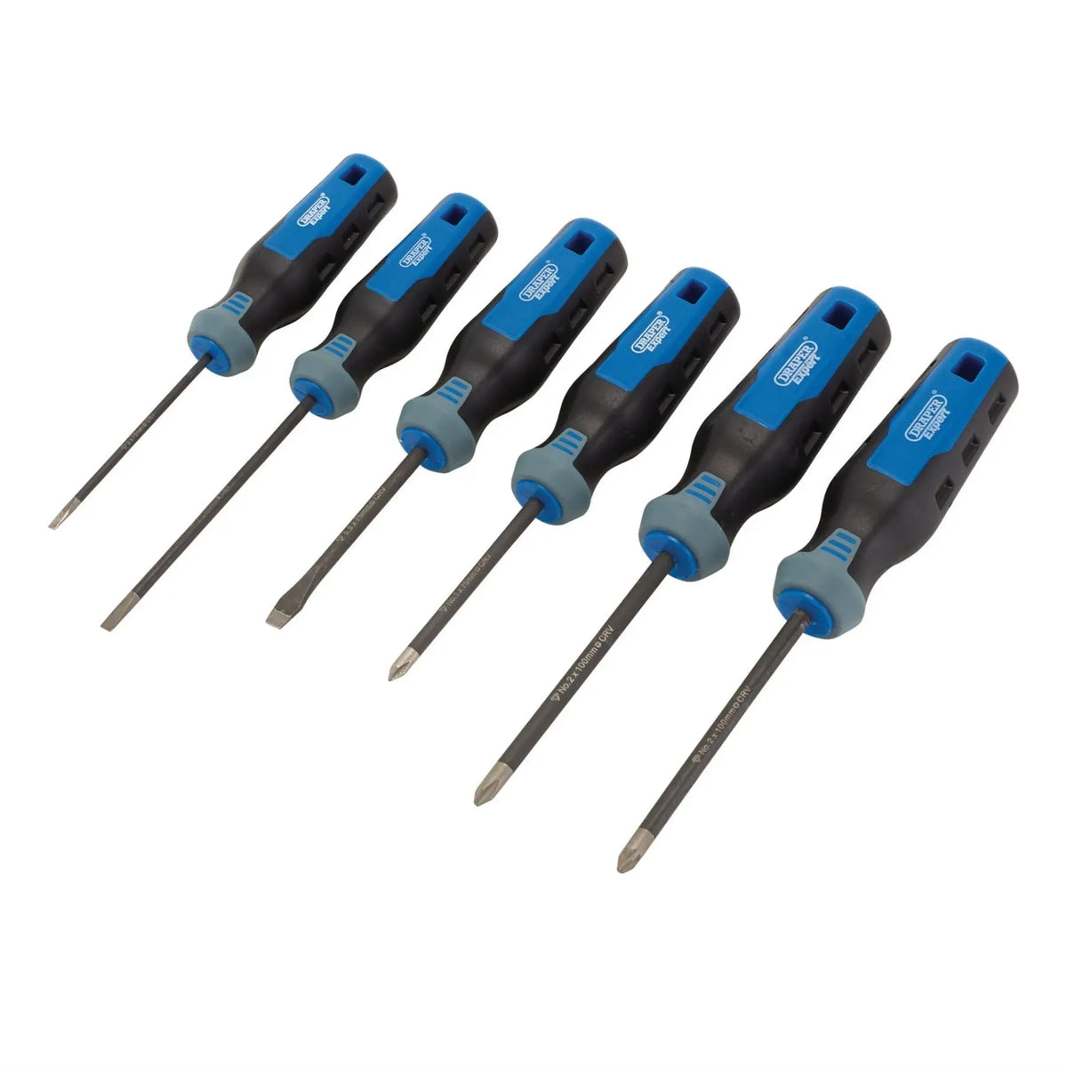 Draper Expert Diamond Tipped Screwdriver Set (6 Piece) 95162  White Rose Tools