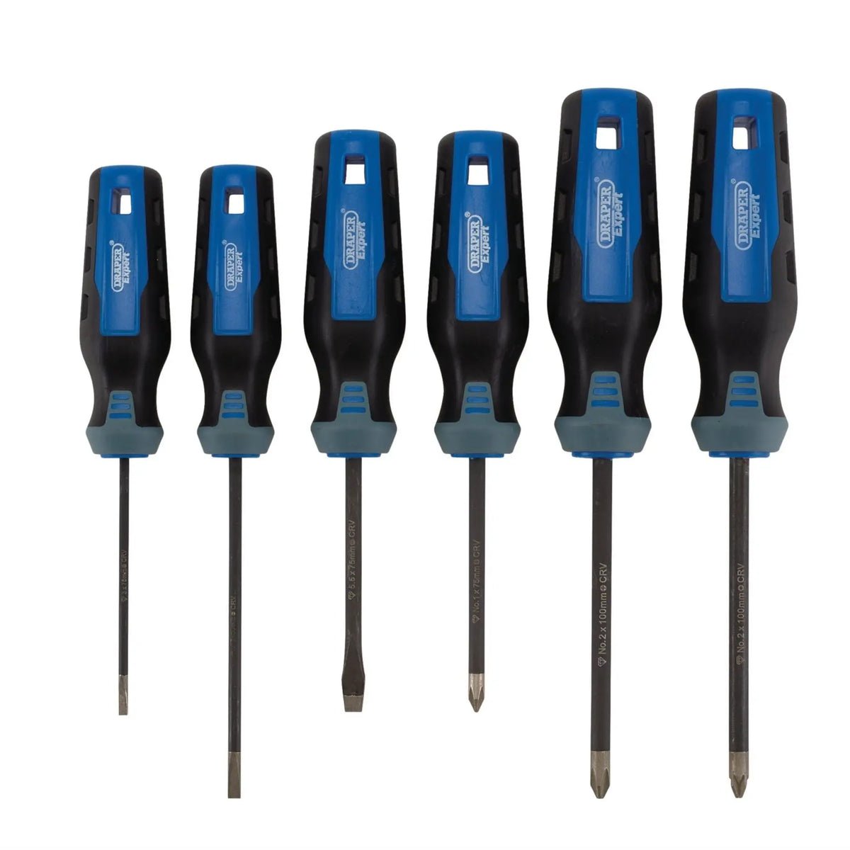Draper Expert Diamond Tipped Screwdriver Set (6 Piece) 95162  White Rose Tools