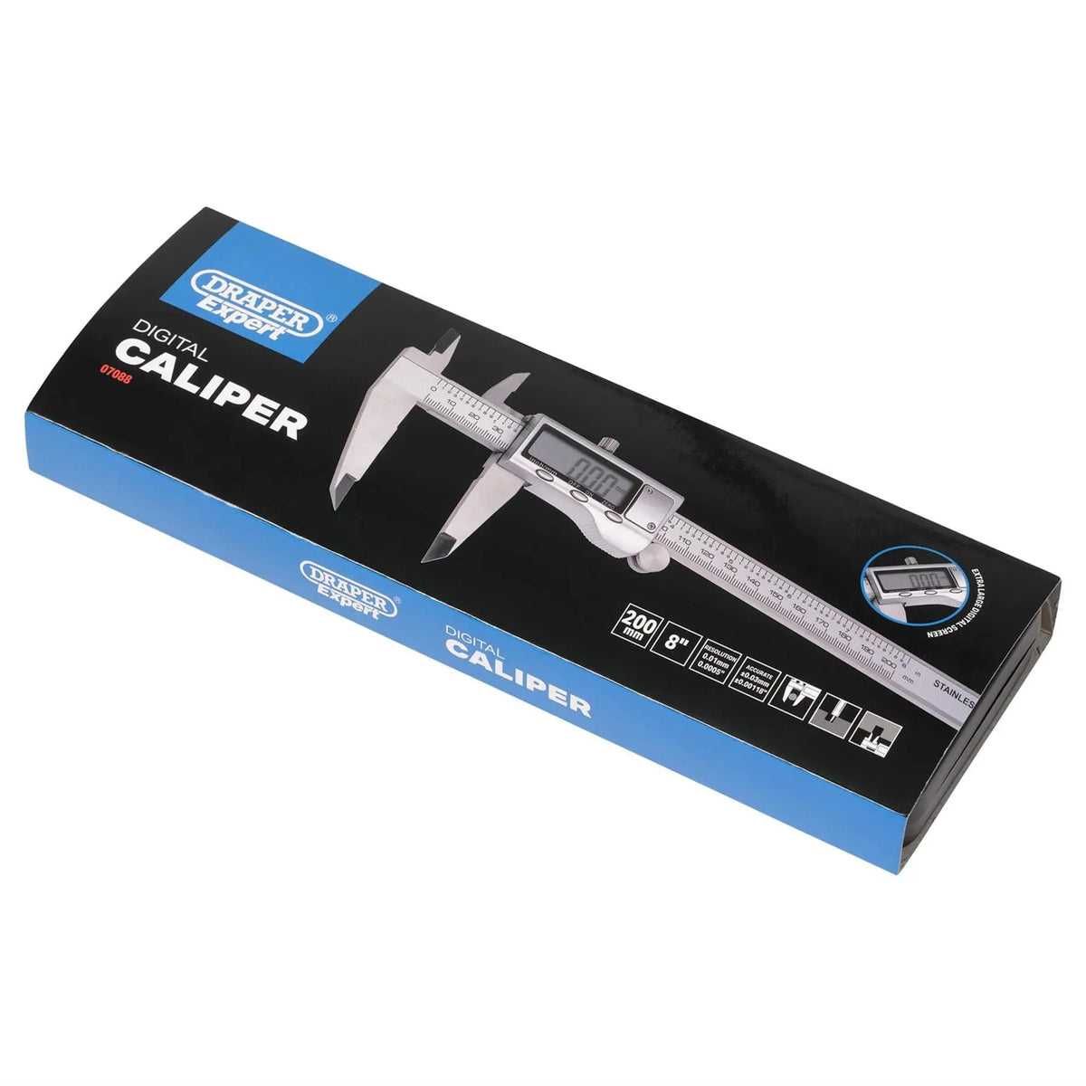 Draper Expert Digital Caliper 200mm 07088  White Rose Tools