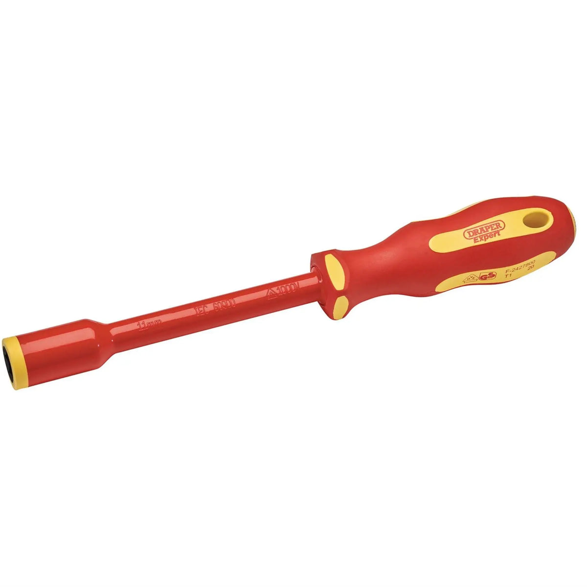 Draper Expert Ergo Plus VDE Fully Insulated Nut Driver 11mm 99490  White Rose Tools