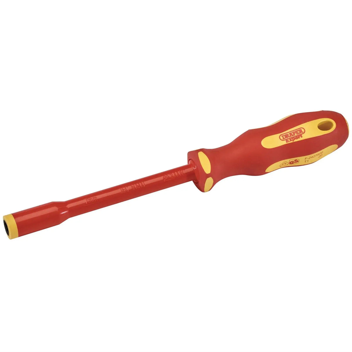 Draper Expert Ergo Plus VDE Fully Insulated Nut Driver 7mm 99486  White Rose Tools