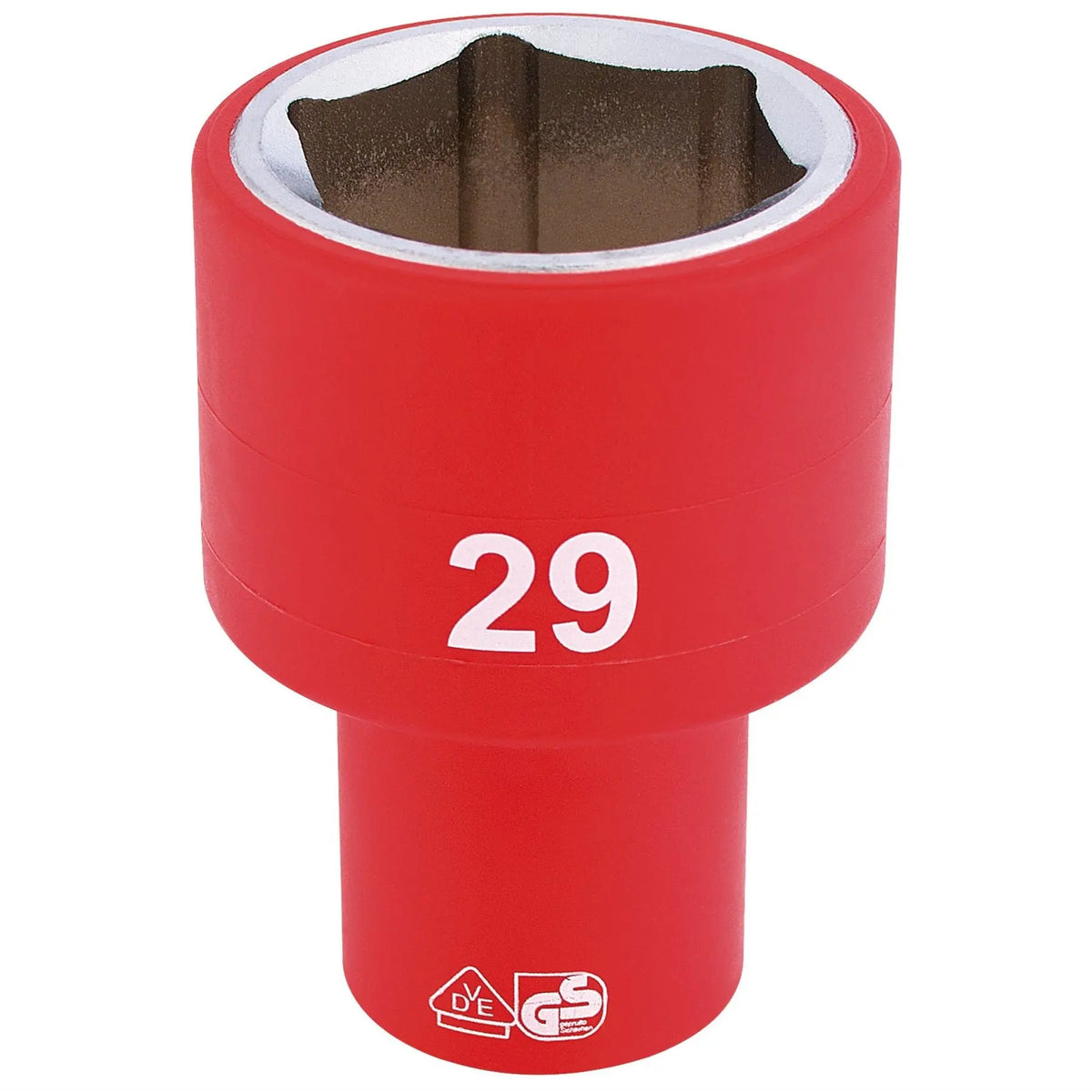 Draper Expert Fully Insulated VDE Socket 1/2" Sq. Dr. 29mm 31988  White Rose Tools