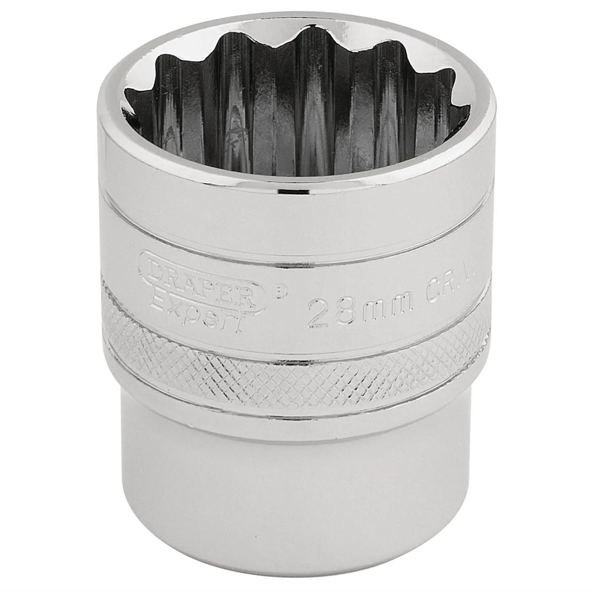 Draper Expert HI-TORQ® 12 Point Socket 1/2" Sq. Dr. 28mm 33518  White Rose Tools