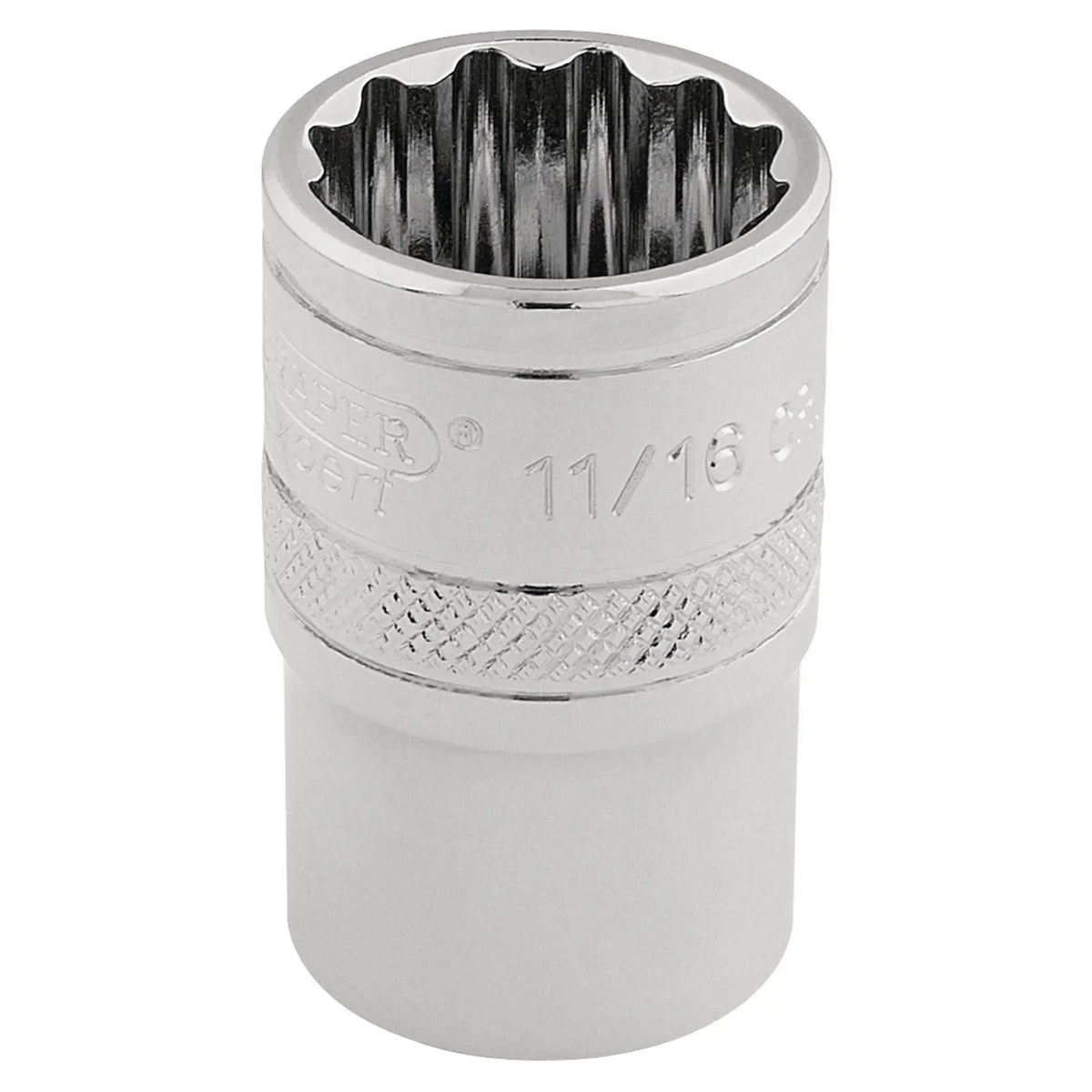 Draper Expert HI-TORQ® 12 Point Socket 3/8" Sq. Dr. 11/16" 49480  White Rose Tools